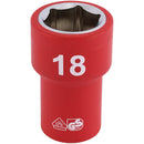 Draper Expert 18mm VDE 3/8" Insul. Socket - 31724