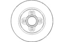 Disctech Brake Disc - Fits Citroën, Honda - ABD2132 - Rear Axle
