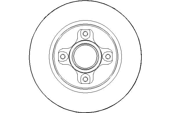 Disctech Brake Disc - Fits Citroën, Honda - ABD2132 - Rear Axle