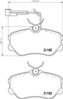 Mintex Brake Pad Set fits -Fiat Lancia MDB1505 (also fits other vehicles)