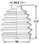 Borg & Beck Cv Joint Boot Kit Part No -BCB6107
