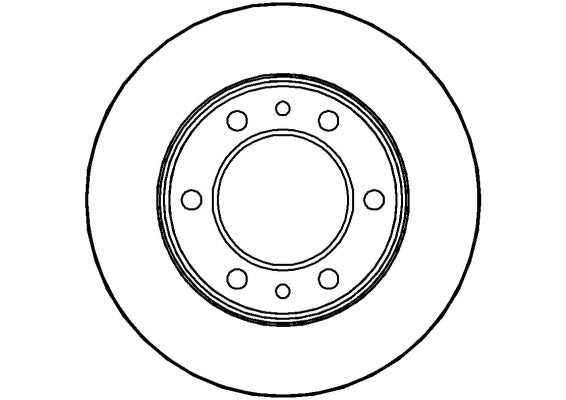 Disctech Brake Disc - Fits Toyota - ABD3504 - Front Axle