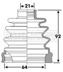 First Line Cv Joint Boot Kit Part No -FCB6273