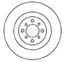 Borg & Beck Brake Disc Pair Part No -BBD4374