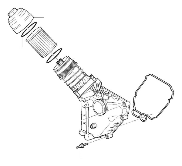 Genuine Volvo Engine Oil Filter Element - 30788490