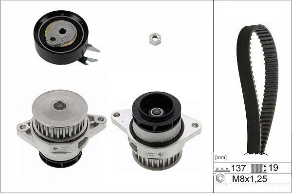 INA Water Pump & Timing Belt Set - Part No - 530016730