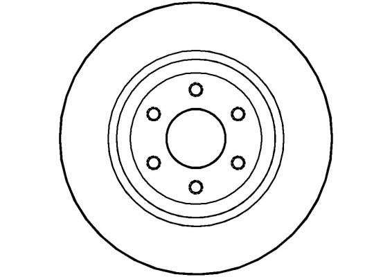 Disctech Brake Disc - Fits Bmw, Nissan - ABD2225 - Front Axle