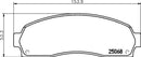 Mintex Brake Pad Set fits -Ford Usa MDB2086 (also fits other vehicles)