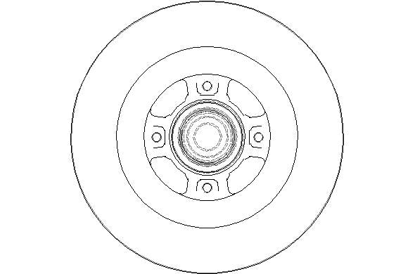 Disctech Brake Disc - Fits Renault - ABD2131 - Rear Axle