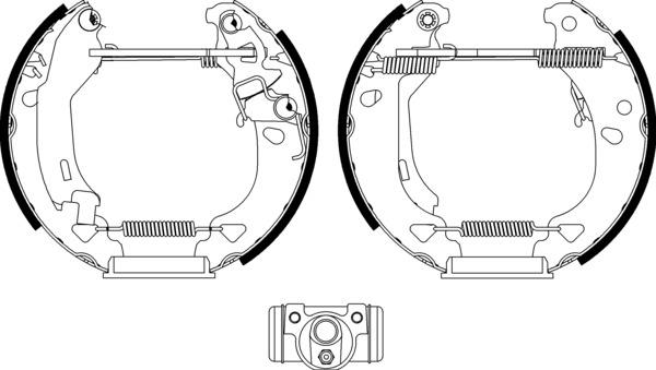 Mintex Brake Shoe Kits fits -Fiat MSP139 (also fits other vehicles)