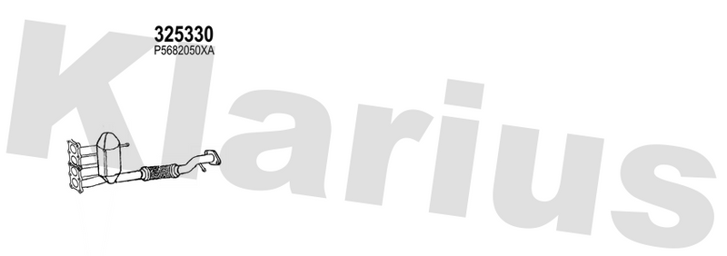 Klarius 325330 - Catalyst Type Approved  - Fits Mazda 2 1.5l CAT