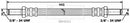 Borg & Beck Brake Hose Part No -BBH6561