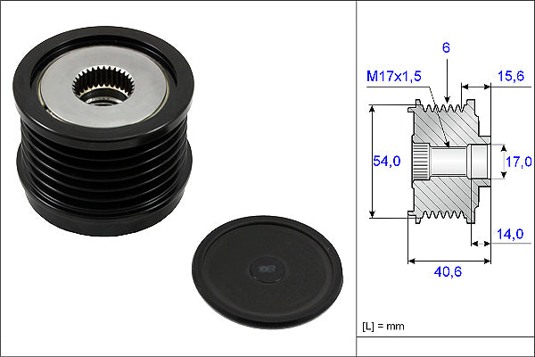 INA Alternator Freewheel Clutch - Part No - 535023010