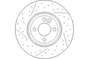 Disctech Brake Disc - Fits Mini, Subaru - ABD3178 - Front Axle
