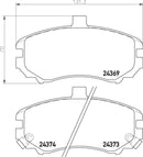 Mintex Brake Pad Set fits -Hyundai MDB2721 (also fits other vehicles)