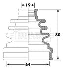 Borg & Beck Cv Joint Boot Kit Part No -BCB6272