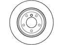 Disctech Brake Disc - Fits Bmw, Mitsubishi - ABD2697 - Rear Axle
