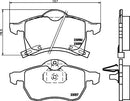 Vauxhall Brake Pad Set - PAD1907