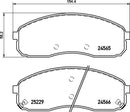 Mintex Brake Pad Set fits -Kia MDB3180 (also fits other vehicles)
