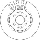 Disctech Brake Disc (Single) - Fits Bmw, Mg - ABD3810 - Front Axle