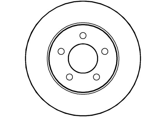 Disctech Brake Disc - Fits Hyundai, Jeep - ABD2890 - Front Axle