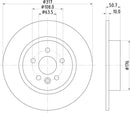 Mintex Brake Discs fits -Land Rover V300:6 MDC2852C (also fits other vehicles)