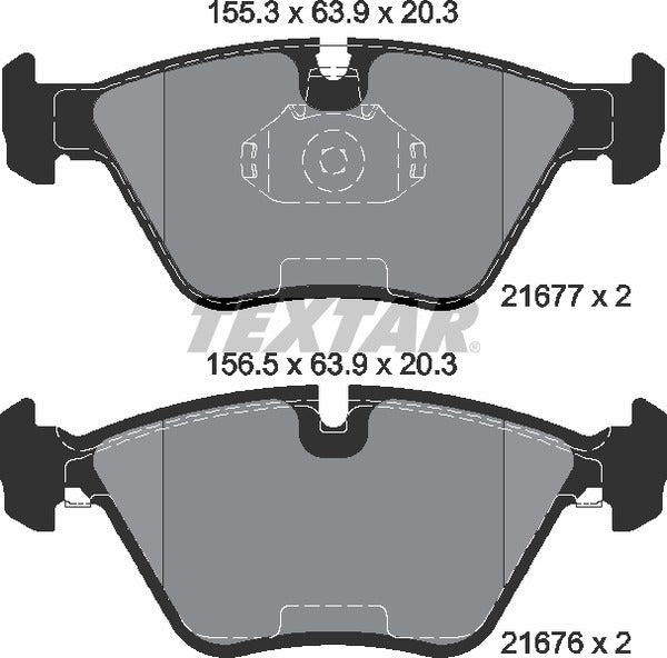 Textar Brake Pad Set - 2167703