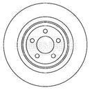 Borg & Beck Brake Disc Single Part No -BBD6051S