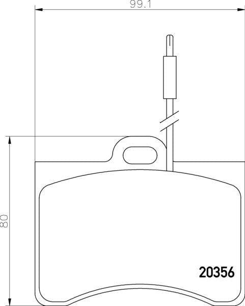 Mintex Brake Pad Set fits -Citroën MDB1101 (also fits other vehicles)