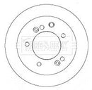 Borg & Beck Brake Disc Pair Part No -BBD4431