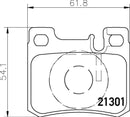 Mintex Brake Pad Set fits -MercedesBenz MDB1643 (also fits other vehicles)