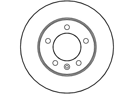 Disctech Brake Disc - Fits Nissan, Vw - ABD2055 - Rear Axle