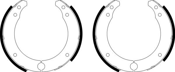 Mintex Brake Shoe Kits fits -Renault MSK038 (also fits other vehicles)