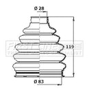 First Line Cv Joint Boot Kit Part No -FCB6084