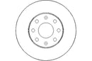 Disctech Brake Disc - Fits Alfa romeo, Chevrolet - ABD3092 - Front Axle