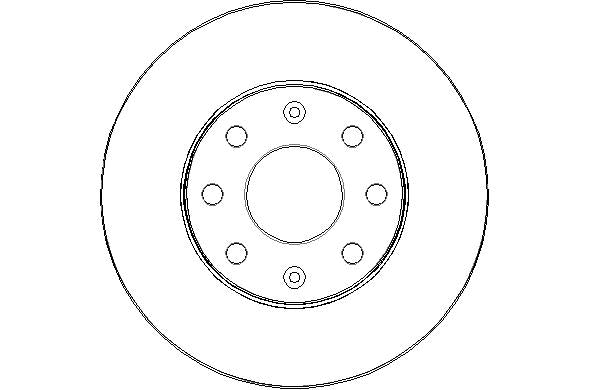 Disctech Brake Disc - Fits Alfa romeo, Chevrolet - ABD3092 - Front Axle