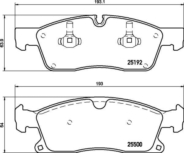Mintex Brake Pad Set fits - MDB3273 (also fits other vehicles)