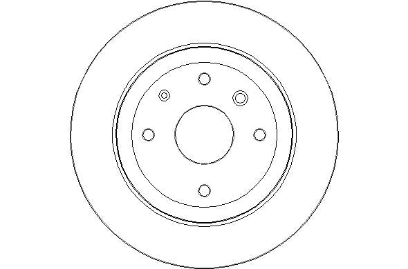 Disctech Brake Disc - Fits Chevrolet, Chrysler - ABD3059 - Rear Axle