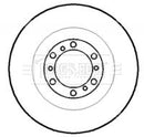 Borg & Beck Brake Disc Pair Part No -BBD4301