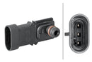 HELLA 6PP 009 400-301 Sensor, intake manifold pressure - 4-pin connector - Bolted