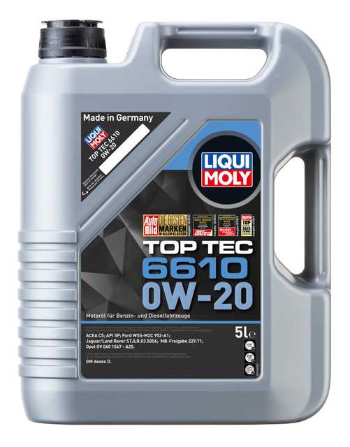 Liqui Moly - 0W20 (New Ford) Top Tec 6610 20Ltr