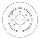 Borg & Beck Brake Disc Pair Part No -BBD4337