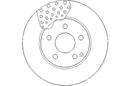 Disctech Brake Disc - Fits Mercedes-benz - ABD2614 - Front Axle