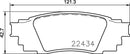 Mintex Brake Pad Set fits -Lexus Suzuki Toyota MDB3897 (also fits other vehicles)
