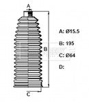 Borg & Beck Steering Gaiter Kit Part No -BSG3450
