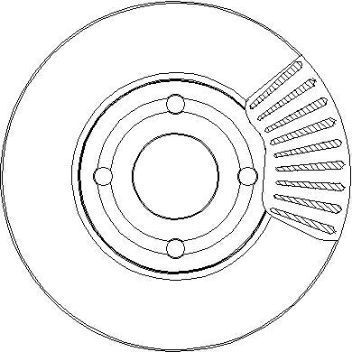 Disctech Brake Disc - Fits Ford, Hyundai - ABD3283 - Front Axle