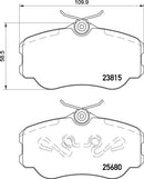 Mintex Brake Pad Set fits - MDB3371 (also fits other vehicles)