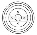 Borg & Beck Brake Drum (Single) -BBR7004