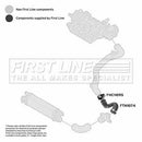 First Line Air Filter Hose Part No -FTH1074