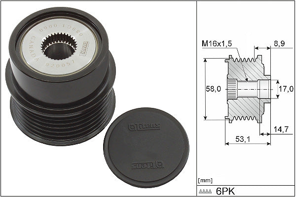 INA Alternator Freewheel Clutch - Part No - 535032610